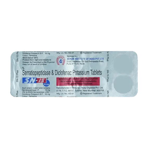 sn 15mg tablet 10's